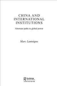 صورة الغلاف: China and International Institutions 1st edition 9780415365840