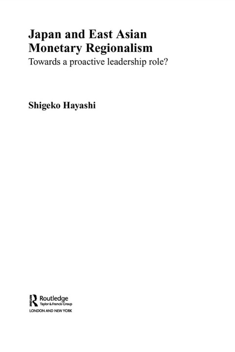 Cover image for book Japan and East Asian Monetary Regionalism