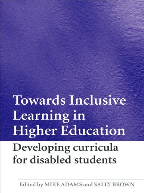 Cover image for book Towards Inclusive Learning in Higher Education