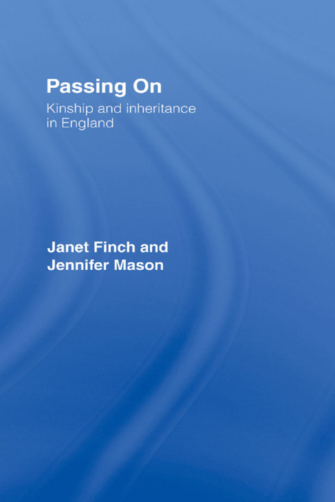 Cover image for book Passing On