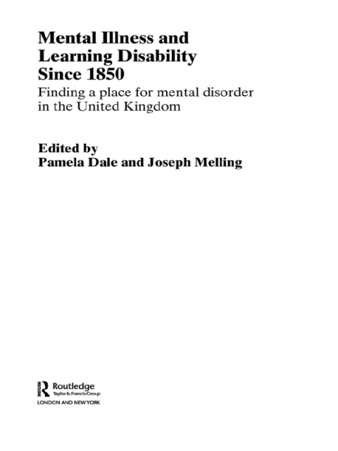 Cover image for book Mental Illness and Learning Disability since 1850
