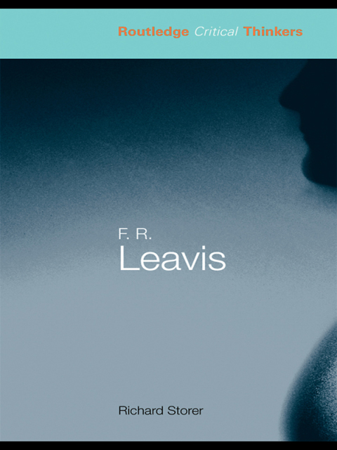 Cover image for book F.R. Leavis