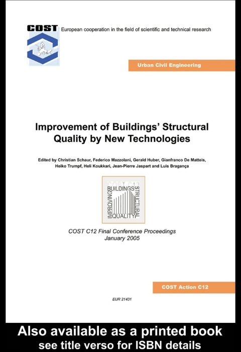 Cover image for book Improvement of Buildings' Structural Quality by New Technologies