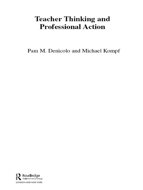 Cover image for book Teacher Thinking & Professional Action