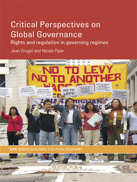 Cover image for book Critical Perspectives on Global Governance