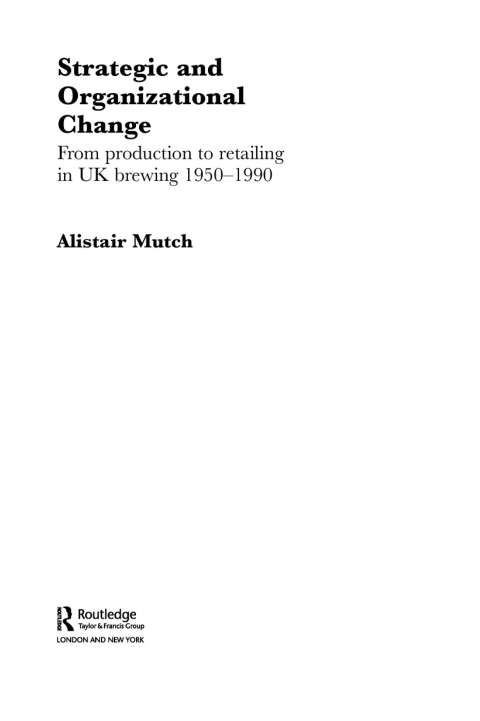 Cover image for book Strategic and Organizational Change