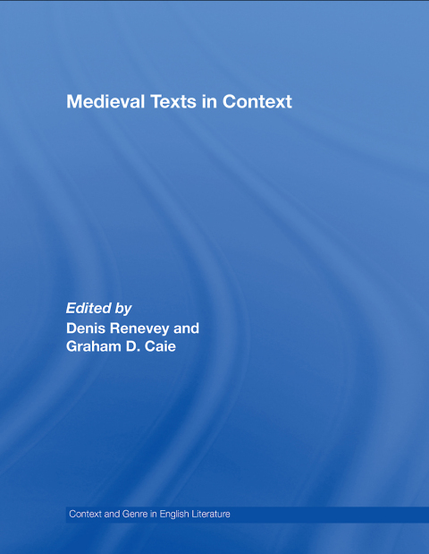 Cover image for book Medieval Texts in Context