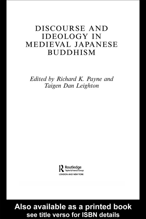 Cover image for book Discourse and Ideology in Medieval Japanese Buddhism