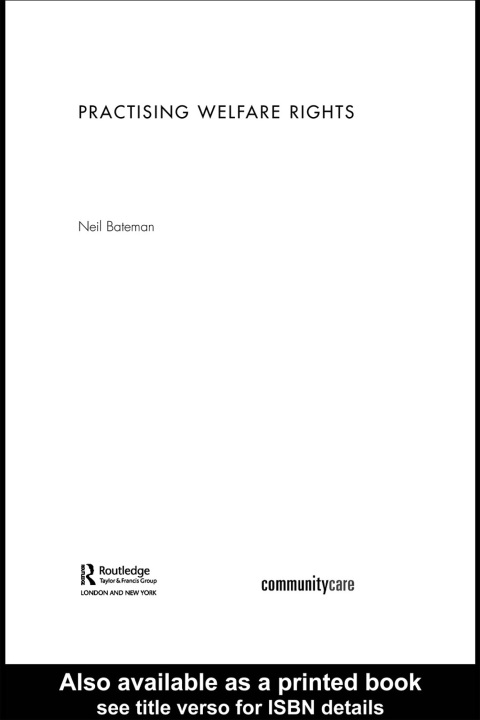 Cover image for book Practising Welfare Rights