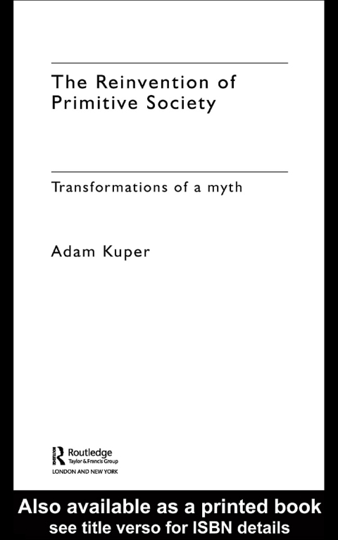 Cover image for book The Reinvention of Primitive Society