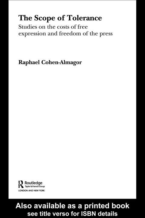 Cover image for book The Scope of Tolerance