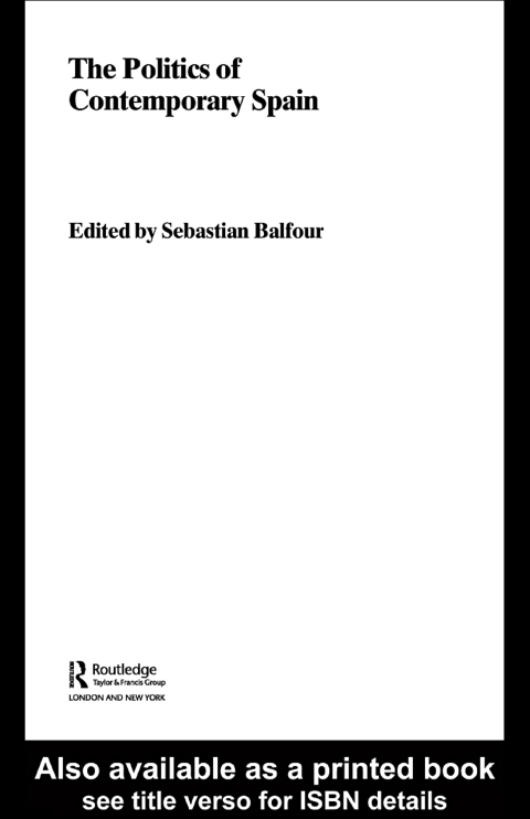 Cover image for book The Politics of Contemporary Spain