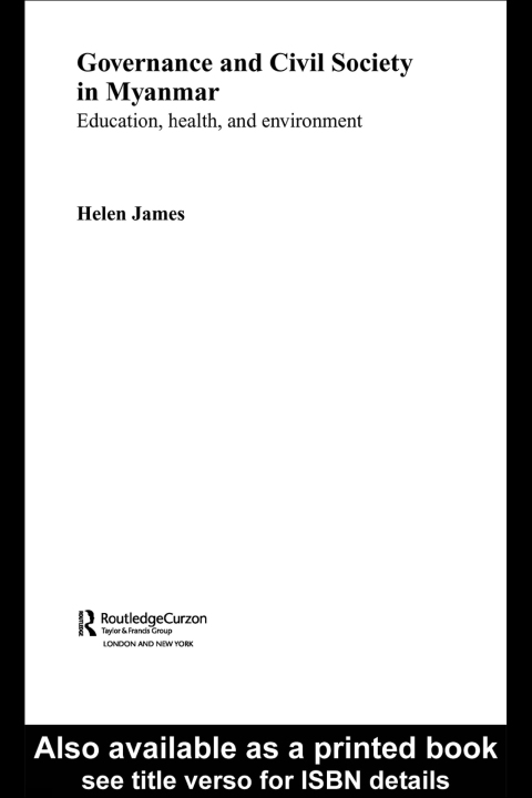 Governance and Civil Society in Myanmar 