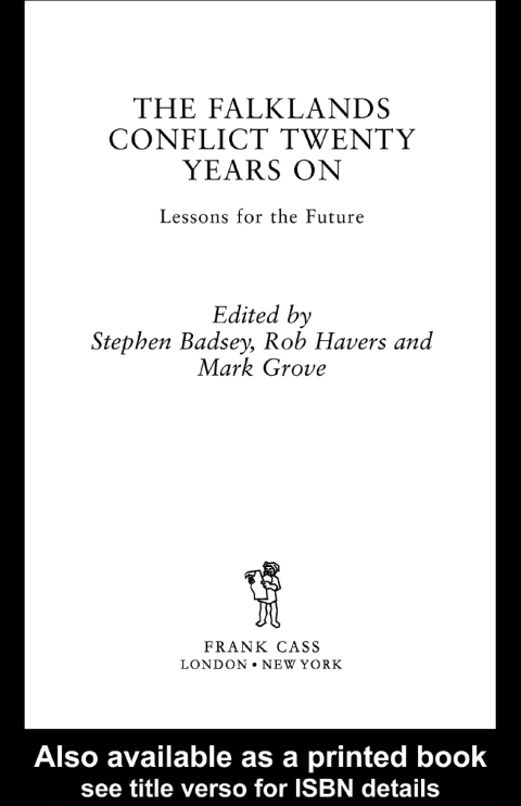 Cover image for book The Falklands Conflict Twenty Years On