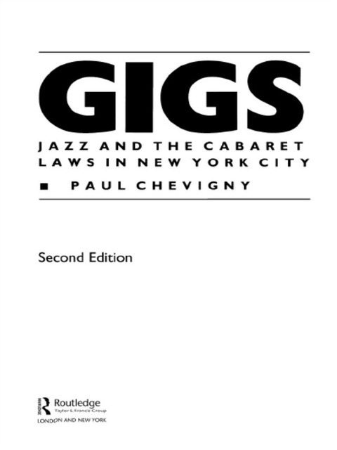 Cover image for book Gigs