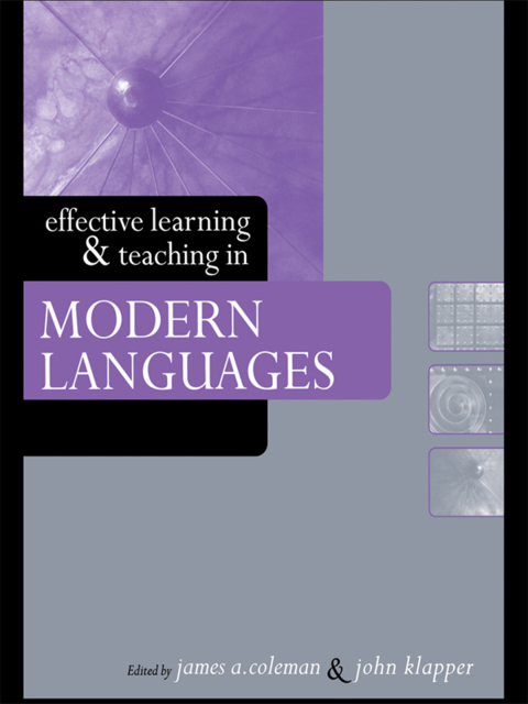 Cover image for book Effective Learning and Teaching in Modern Languages