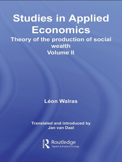 Cover image for book Studies in Applied Economics, Volume II