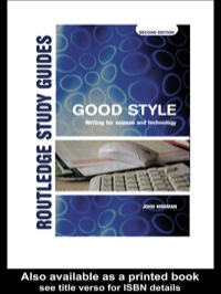Titelbild: Good Style 2nd edition 9780415345026
