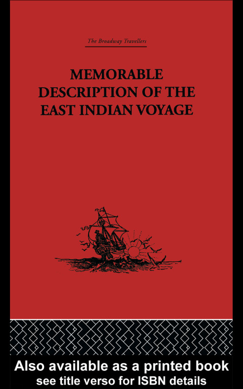 Cover image for book Memorable Description of the East Indian Voyage