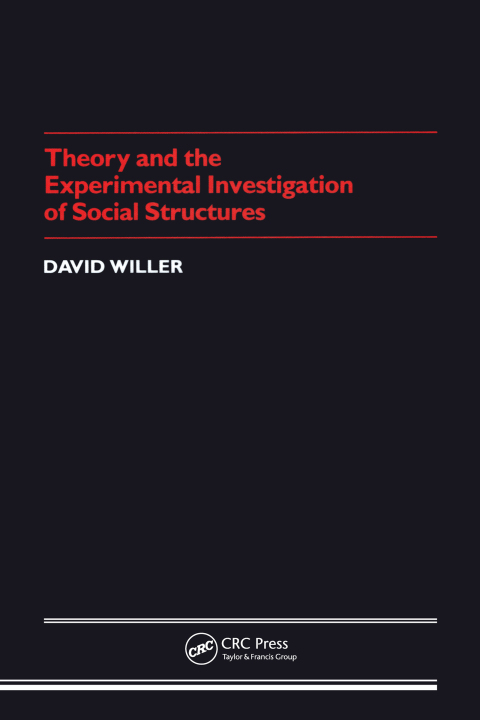 Cover image for book Theory Experimental Investigation of Social Structures