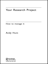 Titelbild: Your Research Project 1st edition 9780415344074