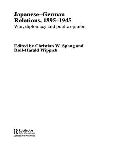 Cover image for book Japanese-German Relations, 1895-1945