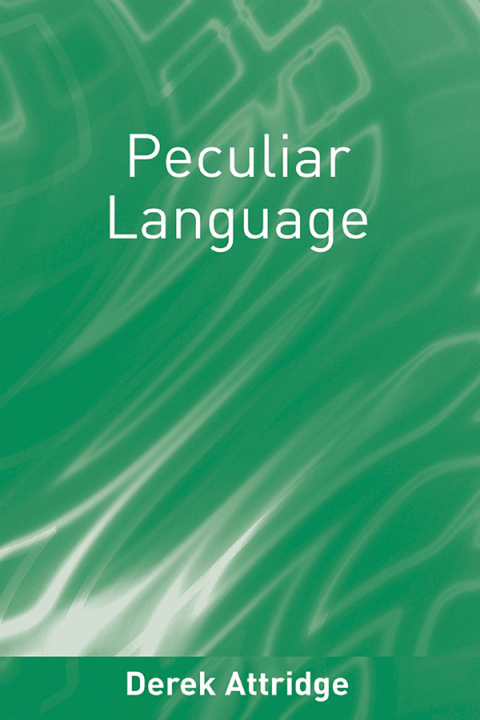 Cover image for book Peculiar Language