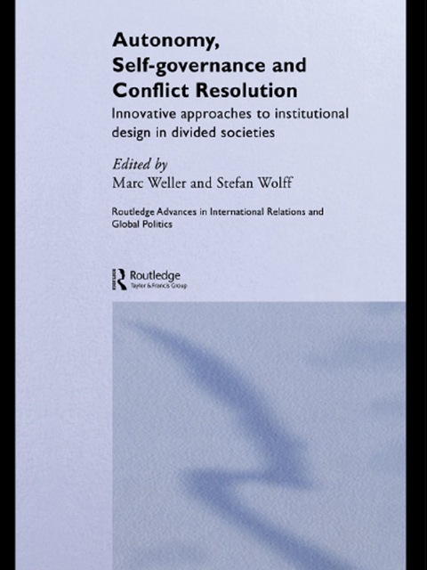 Cover image for book Autonomy, Self Governance and Conflict Resolution