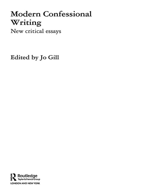 Cover image for book Modern Confessional Writing