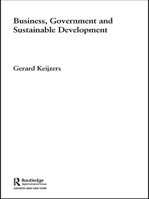 Cover image for book Business, Government and Sustainable Development
