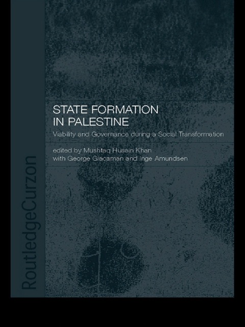 Cover image for book State Formation in Palestine