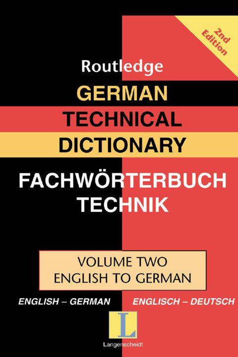 Cover image for book German Technical Dictionary (Volume 2)