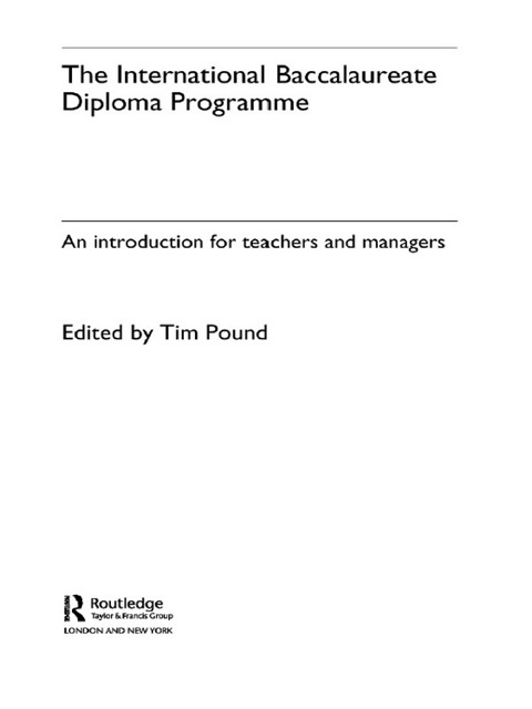 Cover image for book The International Baccalaureate Diploma Programme