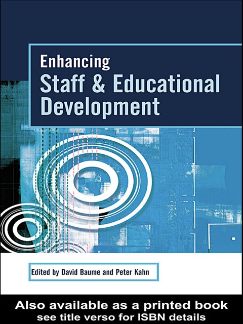 Cover image for book Enhancing Staff and Educational Development