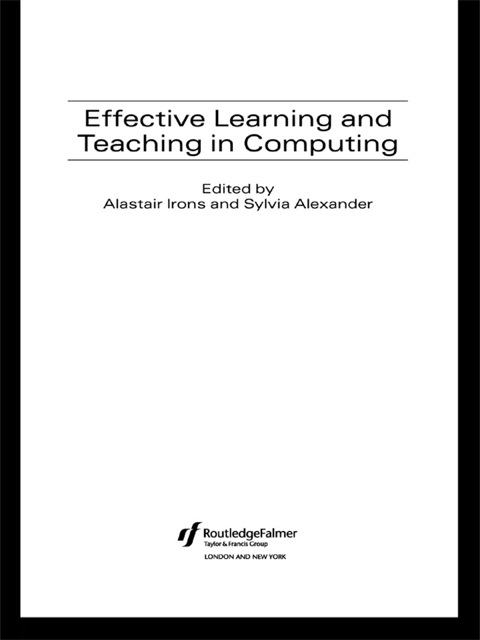 Cover image for book Effective Learning and Teaching in Computing