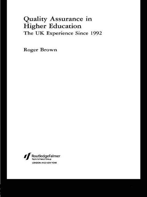 Cover image for book Quality Assurance in Higher Education