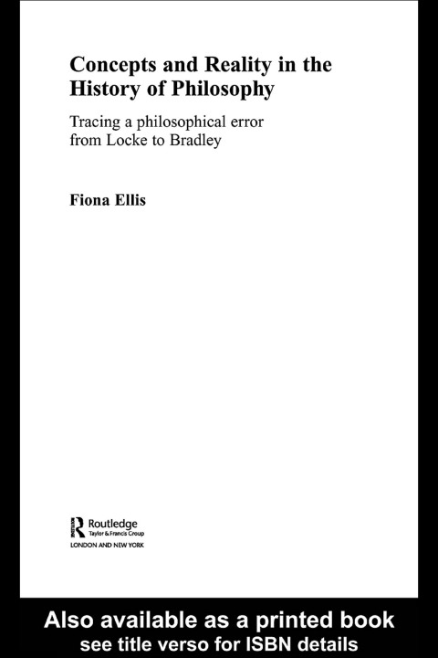 Cover image for book Concepts and Reality in the History of Philosophy
