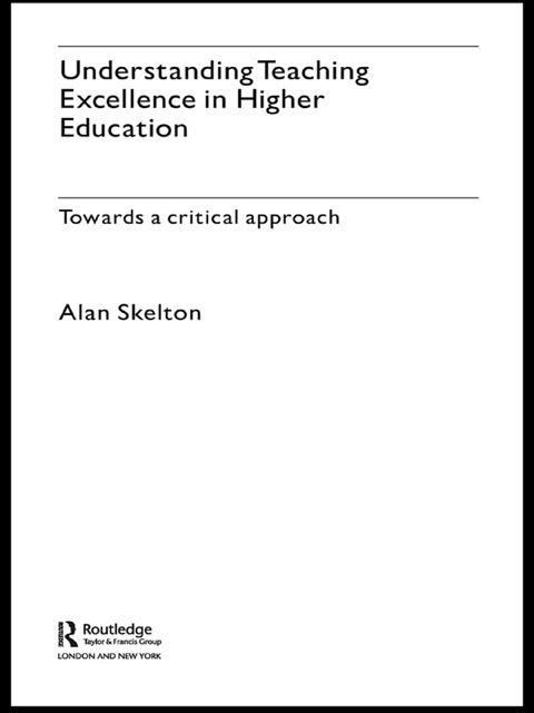 Cover image for book Understanding Teaching Excellence in Higher Education