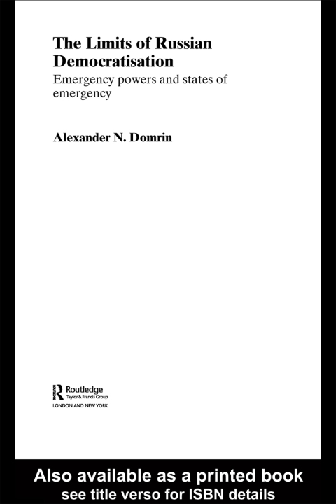Cover image for book The Limits of Russian Democratisation