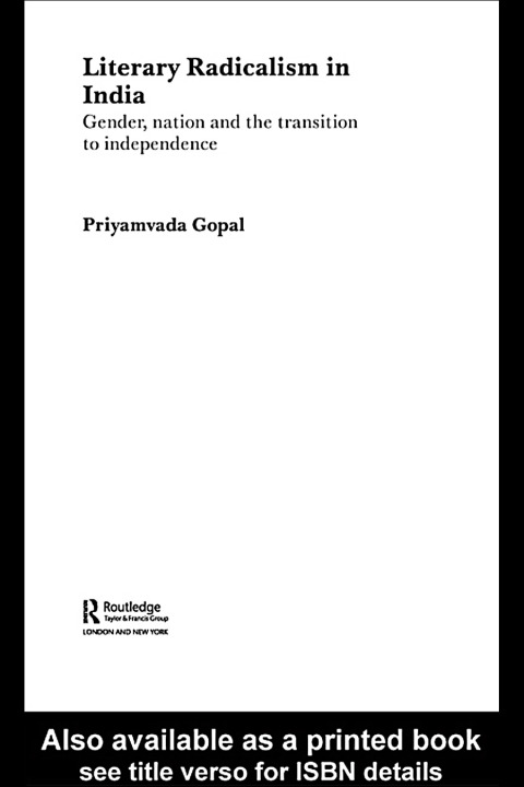 Cover image for book Literary Radicalism in India
