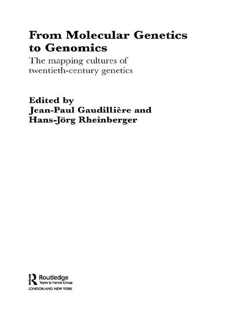 Cover image for book From Molecular Genetics to Genomics