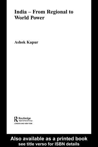 India - From Regional to World Power