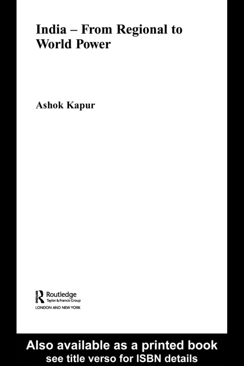 Cover image for book India - From Regional to World Power