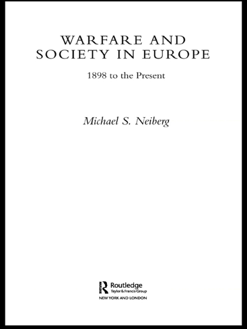 Cover image for book Warfare and Society in Europe