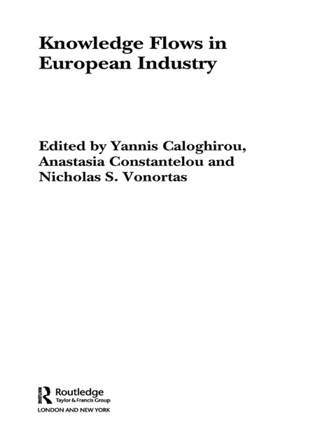 Cover image for book Knowledge Flows in European Industry