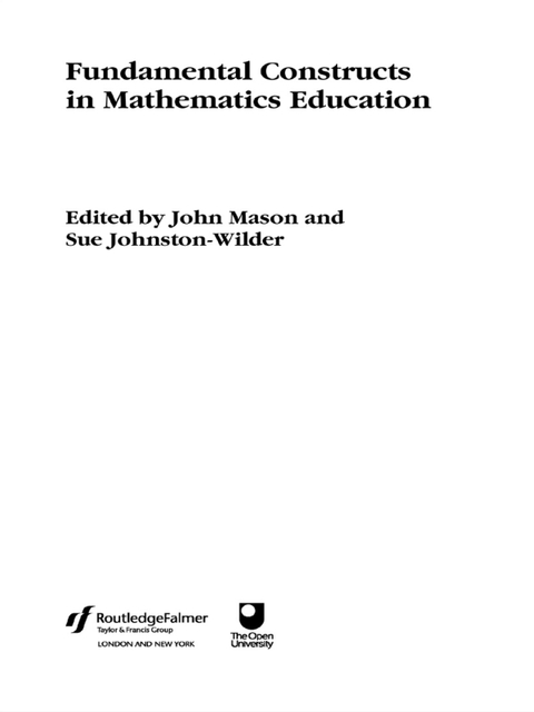 Cover image for book Fundamental Constructs in Mathematics Education