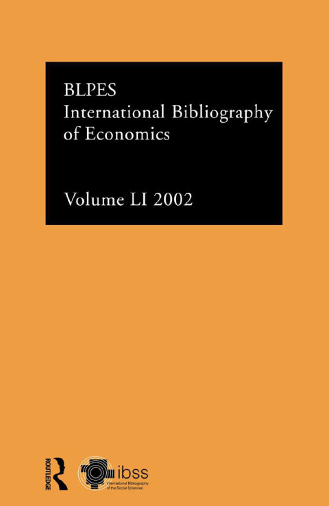 Cover image for book IBSS: Economics: 2002 Vol.51