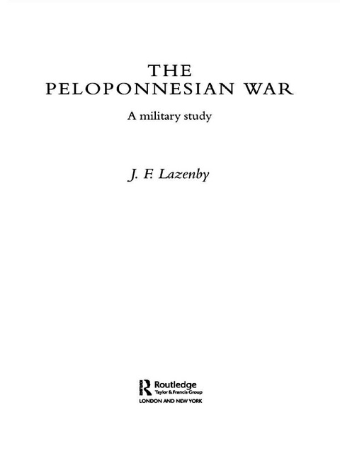 Cover image for book The Peloponnesian War