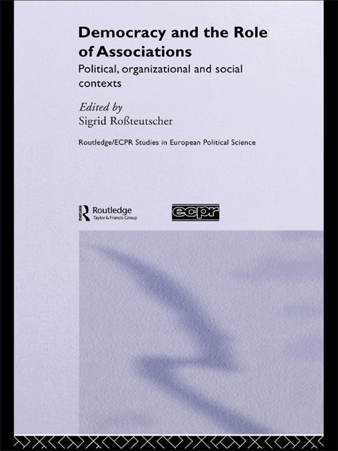 Cover image for book Democracy and the Role of Associations