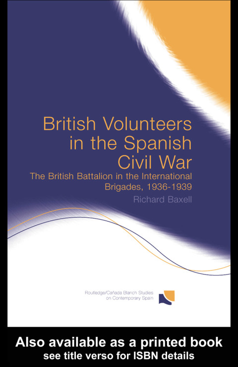 Cover image for book British Volunteers in the Spanish Civil War